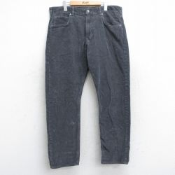 W37古着 パタゴニア patagonia コーデュロイ パンツ メンズ オーガニックコットン 濃グレー 25oct31 中古 ボトムス ロング