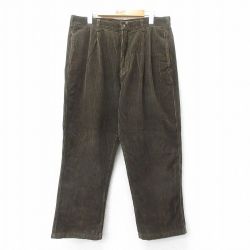 W34★古着 ウールリッチ コーデュロイ パンツ メンズ 太畝 ことｔン 濃緑 26jan21