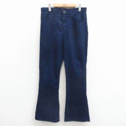 シアーズ 80s コーデュロイパンツ フレア ネイビー W33 | 古着