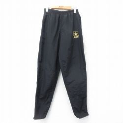 W31★古着 ミリタリー ナイロン パンツ メンズ USアーミー USA製 黒 ブラック 24dec18 中古 ボトムス ロング