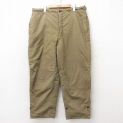 W40★古着 ビンテージ ミリタリー パンツ メンズ 60年代 60s 大きいサイズ 茶 ブラウン 25feb12 中古 ボトムス ロング