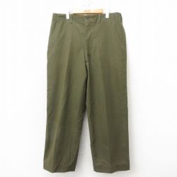 W38★古着 ビンテージ ミリタリー フィールド パンツ メンズ 50年代 50s M-51 ウール USA製 濃緑 グリーン 25feb12 中古 ボトムス ロング