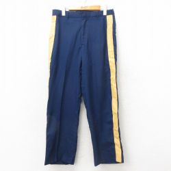W31★古着 ミリタリー パンツ メンズ USA製 紺 ネイビー 25feb12 中古 ボトムス ロング