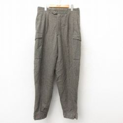 W34★古着 ビンテージ ミリタリー カーゴ パンツ メンズ 50年代 50s スウェーデン軍 ウール グレー 25feb12 中古 ボトムス ロング
