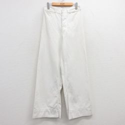 W28★古着 ビンテージ ミリタリー セーラー パンツ メンズ 60年代 60s 白 ホワイト 25feb21 中古 ボトムス ロング