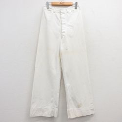 W28★古着 ビンテージ ミリタリー セーラー パンツ メンズ 60年代 60s 白 ホワイト 25feb21 中古 ボトムス ロング