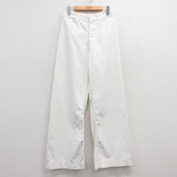 W30★古着 ビンテージ ミリタリー セーラー パンツ メンズ 60年代 60s 白 ホワイト 【spe】 25feb21 中古 ボトムス ロング