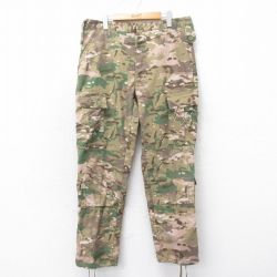 W35★古着 ミリタリー カーゴ パンツ メンズ コンバット マルチカムカモ 茶他 ブラウン 迷彩 25mar13 中古 ボトムス ロング