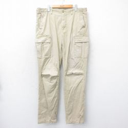 【50%OFF】W39★古着 ラルフローレン Ralph Lauren ブランド ミリタリー カーゴ パンツ メンズ コットン ベージュ カーキ 25apr19 中古 ボトムス ロング