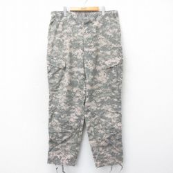W39★古着 ミリタリー カーゴ パンツ メンズ 00年代 00s コンバット リップストップ デジタルカモ USA製 ベージュ カーキ 迷彩 25apr19 中古 ボトムス ロング