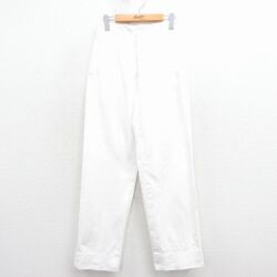 W28★古着 ビンテージ ミリタリー パンツ メンズ 60年代 60s NAVAL 白【spe】 25dec15