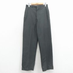 W29★古着 ミリタリー パンツ メンズ 80年代 80s USA製 濃緑 26jan24