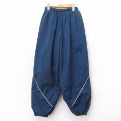 W29★古着 ミリタリー ナイロン パンツ メンズ USエアフォース リフレクター USA製 紺他 内側メッシュ【spe】 26feb04