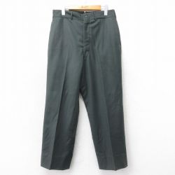 W31★古着 ミリタリー パンツ メンズ 70年代 70s ウール 濃緑 26feb04