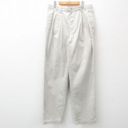 【30%OFF】W34★古着 バナナリパブリック BANANA REPUBLIC チノ パンツ チノパン メンズ 薄グレー 24jun07 中古 ボトムス ロング