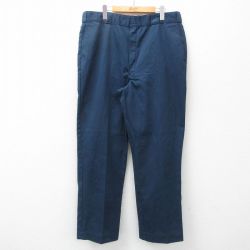 【50%OFF】W38★古着 ディッキーズ Dickies ワーク パンツ メンズ 80年代 80s USA製 タロン 紺 ネイビー 【spe】 24jun22 中古 ボトムス ロング