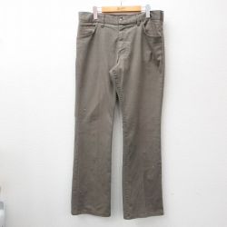 W35★古着 ビッグスミス パンツ メンズ 70年代 70s 緑系 グリーン 24sep05 中古 ボトムス ロング