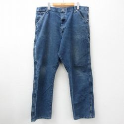 W38★古着 ラングラー Wrangler ペインター パンツ メンズ 紺 ネイビー デニム 24sep14 中古 ボトムス ロング