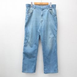 【30%OFF】W36★古着 ラングラー Wrangler ジーンズ メンズ 90年代 90s USA製 紺 ネイビー デニム 24sep25 中古 ボトムス ジーパン Gパン ロング パンツ