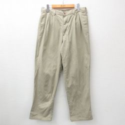 【50%OFF】W33★古着 ピューリタン チノ パンツ チノパン メンズ 90年代 90s タロン ベージュ カーキ 24oct08 中古 ボトムス ロング