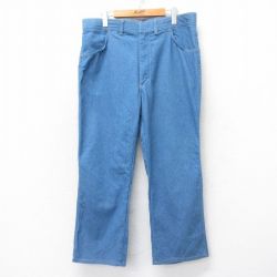 W37★古着 ラングラー Wrangler ジーンズ メンズ 90年代 90s USA製 紺 ネイビー デニム 24oct12 中古 ボトムス ジーパン Gパン ロング パンツ