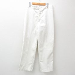 W33★古着 ワーク パンツ メンズ 90年代 90s USA製 白 ホワイト 24nov05 中古 ボトムス ロング