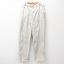 W31★古着 エルエルビーン LLBEAN チノ パンツ チノパン メンズ 00年代 00s コットン 薄ベージュ カーキ 内側フランネル 24nov05 中古 ボトムス ロング