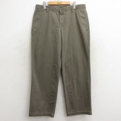 W36★古着 ドッカーズ チノ パンツ チノパン メンズ 00年代 00s コットン 茶系 ブラウン 24nov06 中古 ボトムス ロング