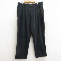 W38★古着 ドッカーズ チノ パンツ チノパン メンズ 00年代 00s コットン 黒 ブラック 24nov06 中古 ボトムス ロング