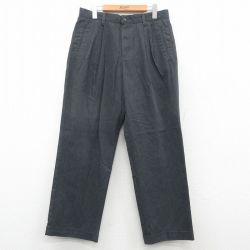 W33★古着 ドッカーズ パンツ メンズ 00年代 00s 黒系 ブラック 24nov06 中古 ボトムス ロング
