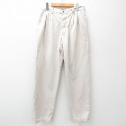 W33★古着 ギャップ GAP チノ パンツ チノパン メンズ 00年代 00s コットン 薄ベージュ カーキ 24nov07 中古 ボトムス ロング