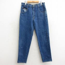 W33★古着 ギタノ GITANO ジーンズ メンズ 00年代 00s コットン 紺 ネイビー デニム 24nov07 中古 ボトムス ジーパン Gパン ロング パンツ