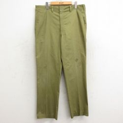 W36★古着 ボーイスカウト パンツ メンズ 80年代 80s タロン USA製 濃緑系 グリーン 24nov07 中古 ボトムス ロング