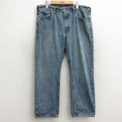 W37★古着 リーバイス Levis 559 ジーンズ メンズ コットン 紺 ネイビー デニム 24nov08 中古 ボトムス ジーパン Gパン ロング パンツ