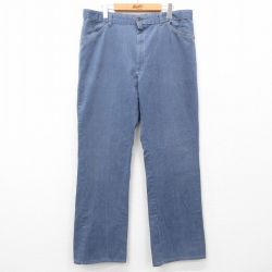 【50%OFF】W36★古着 パンツ メンズ 80年代 80s タロン 紺 ネイビー 24nov08 中古 ボトムス ロング