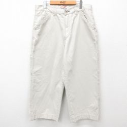 W36古着 オールドネイビー OLD NAVY ペインター パンツ メンズ 00年代 00s ダック地 コットン ベージュ カーキ 24nov09 中古 ボトムス ロング