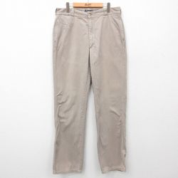 W34★古着 ラルフローレン Ralph Lauren ブランド パンツ メンズ 90年代 90s コットン USA製 タロン ベージュ カーキ 【spe】 24nov09 中古 ボトムス ロング