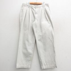 W37★古着 ドッカーズ チノ パンツ チノパン メンズ コットン 薄ベージュ カーキ 24nov13 中古 ボトムス ロング