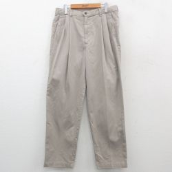 W35★古着 ドッカーズ チノ パンツ チノパン メンズ コットン ベージュ カーキ 24nov14 中古 ボトムス ロング