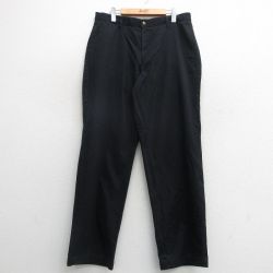 W35★古着 ドッカーズ パンツ メンズ 00年代 00s コットン 黒 ブラック 24nov16 中古 ボトムス ロング