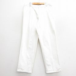 W37★古着 ドッカーズ パンツ メンズ 白 ホワイト 24nov25 中古 ボトムス ロング