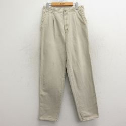 W30★古着 ドッカーズ パンツ メンズ 90年代 90s 薄ベージュ カーキ 24dec07 中古 ボトムス ロング