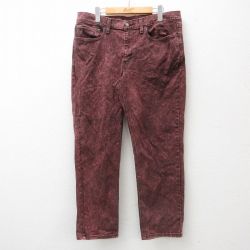 W35★古着 リーバイス Levis 541 ジーンズ メンズ ケミカルウォッシュ エンジ他 デニム 24dec07 中古 ボトムス ジーパン Gパン ロング パンツ