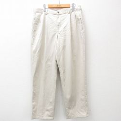 W36★古着 セントジョンズベイ チノ パンツ チノパン メンズ コットン ベージュ カーキ 24dec07 中古 ボトムス ロング