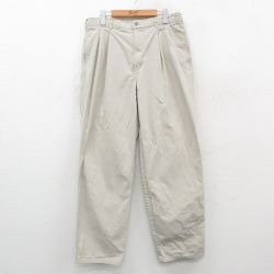 W35★古着 ドッカーズ チノ パンツ チノパン メンズ 00年代 01s コットン 薄ベージュ カーキ 24dec17 中古 ボトムス ロング