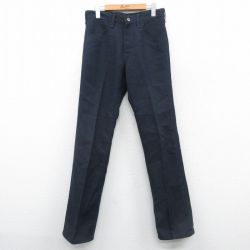 W30★古着 ラングラー Wrangler ランチャー パンツ メンズ 90年代 90s USA製 紺 ネイビー 24dec17 中古 ボトムス ロング