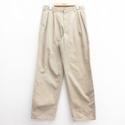 【20%OFF】W31★古着 ドッカーズ チノ パンツ チノパン メンズ 00年代 00s コットン ベージュ カーキ 24dec18 中古 ボトムス ロング