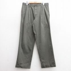 W34★古着 ドッカーズ チノ パンツ チノパン メンズ 00年代 00s コットン 薄緑 グリーン 24dec18 中古 ボトムス ロング