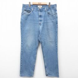 W38★古着 エルエルビーン LLBEAN ジーンズ メンズ 00年代 00s コットン 紺 ネイビー デニム 24dec18 中古 ボトムス ジーパン Gパン ロング パンツ