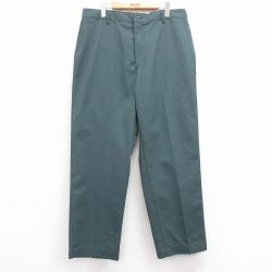 W36★古着 レッドキャップ ワーク パンツ メンズ 00年代 00s 緑系 グリーン 24dec19 中古 ボトムス ロング